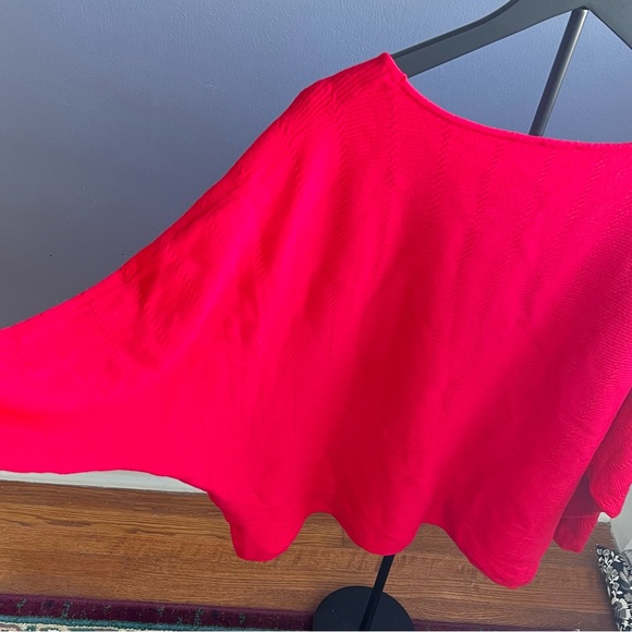 Cyrus Red Knit Top Dolman Sleeves 2XL - Picture 5 of 5